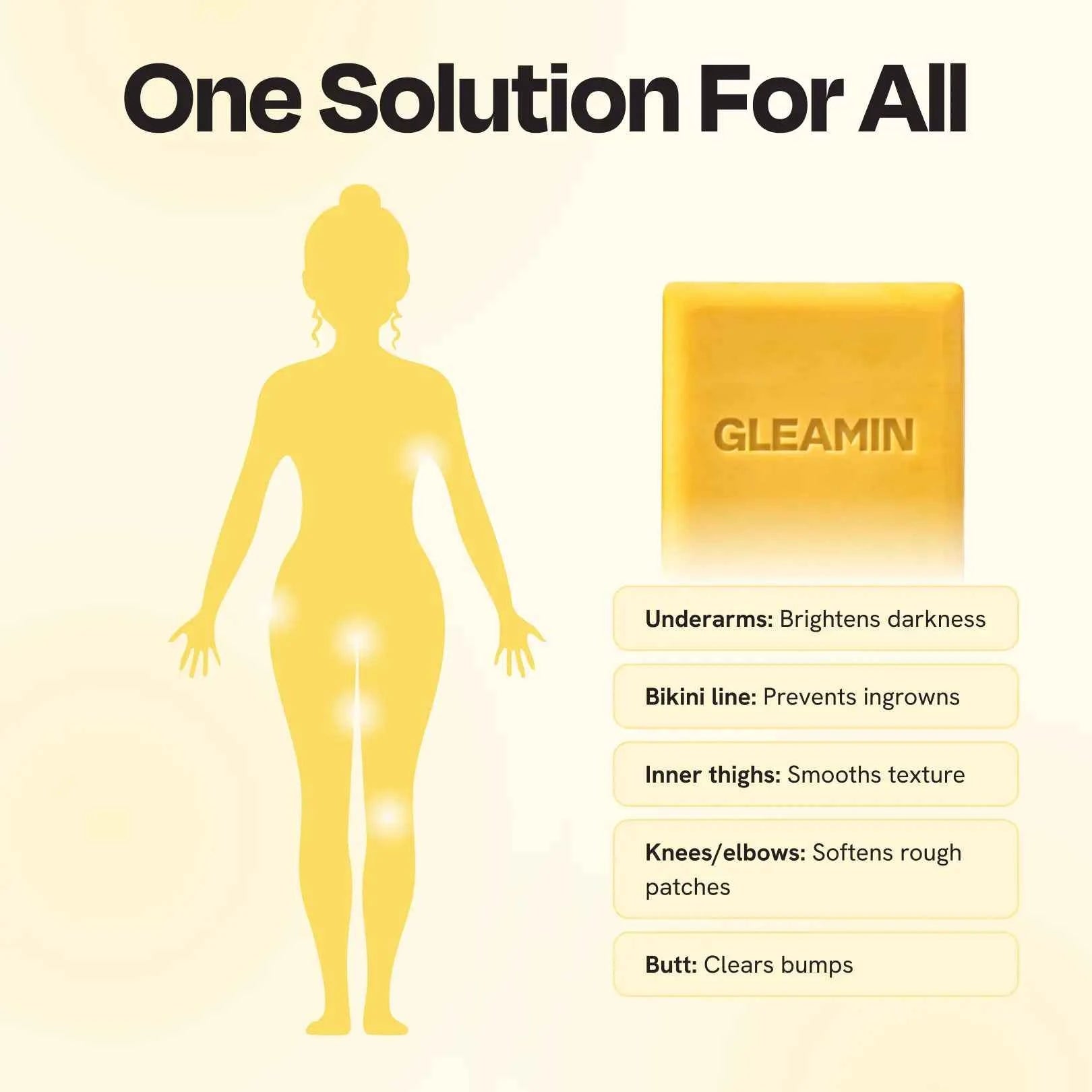 Glow Body Bar Brightening Exfoliating Soap for Smoother Even Skin