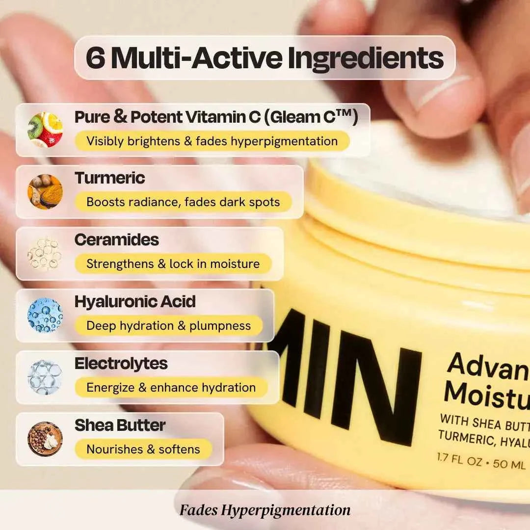 Advanced Brightening Daily Moisturizer With Hyaluronic Acid And Ceramides