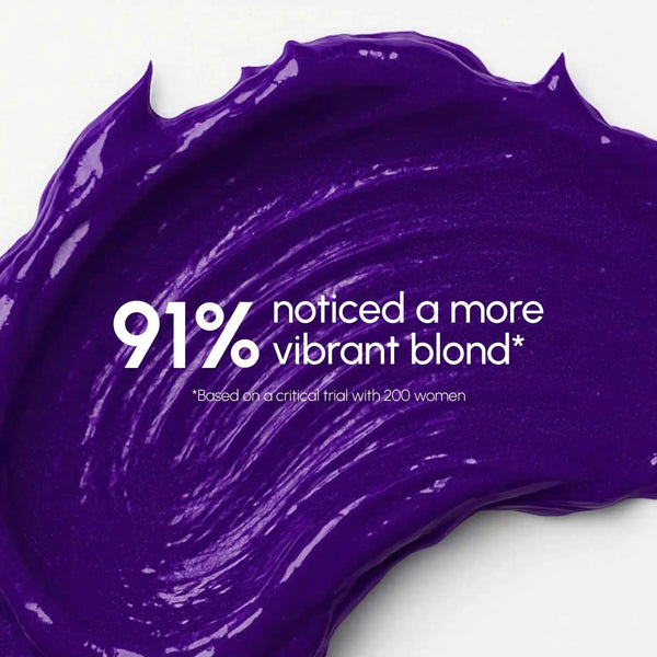 RadiantRoots Purple Mask for Blonde Hair; glossy violet gel texture