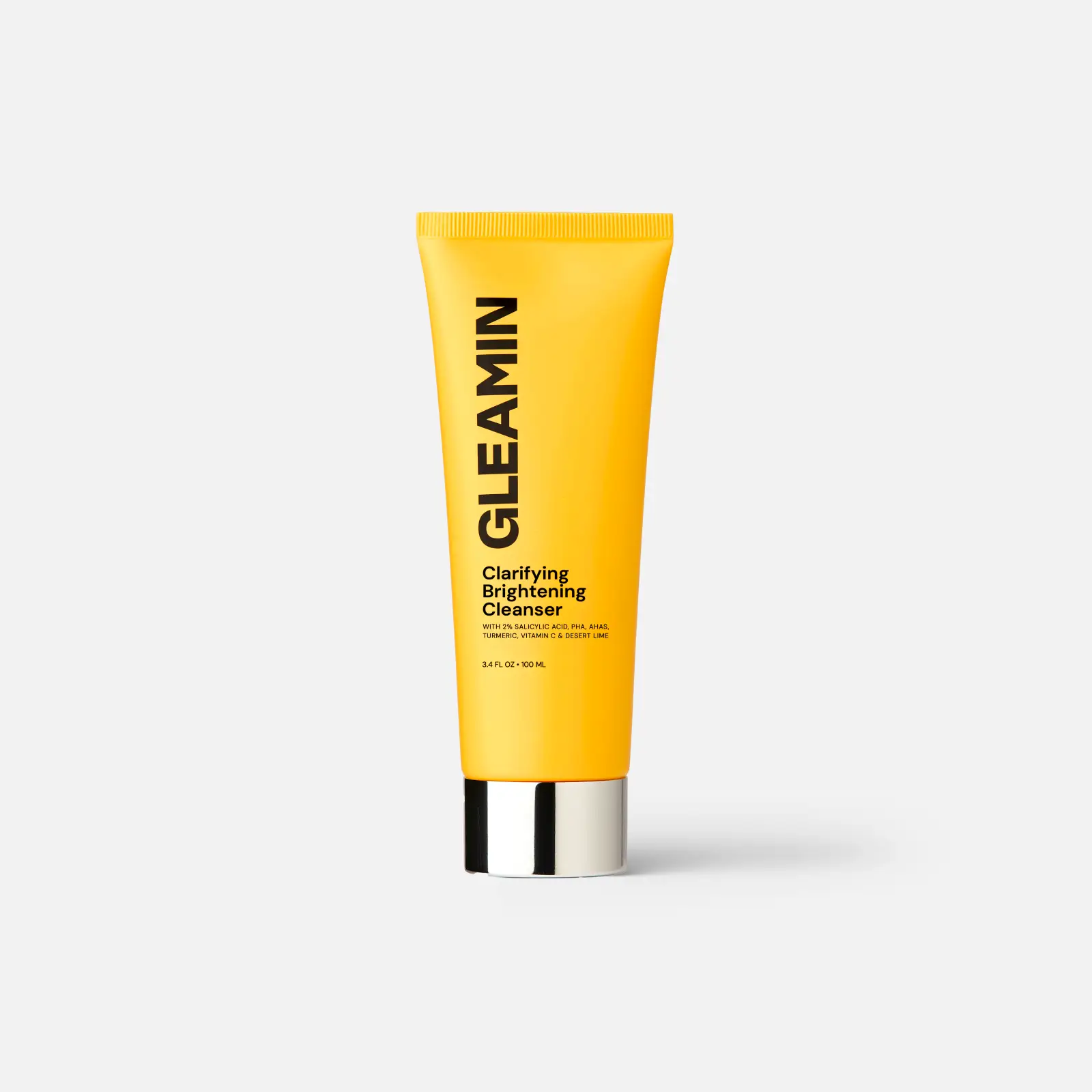Clarifying Brightening Cleanser by Gleamin, yellow tube, facial cleanser